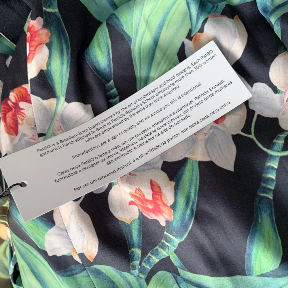 PATBO Floral Hi-Low Wrap Blouse - Picture 7 of 8